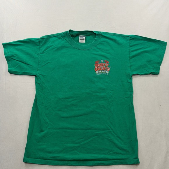 Gildan Other - Gildan T-Shirt Dirty Dicks Crab House Graphic Virginia Beach Green Mens Size M